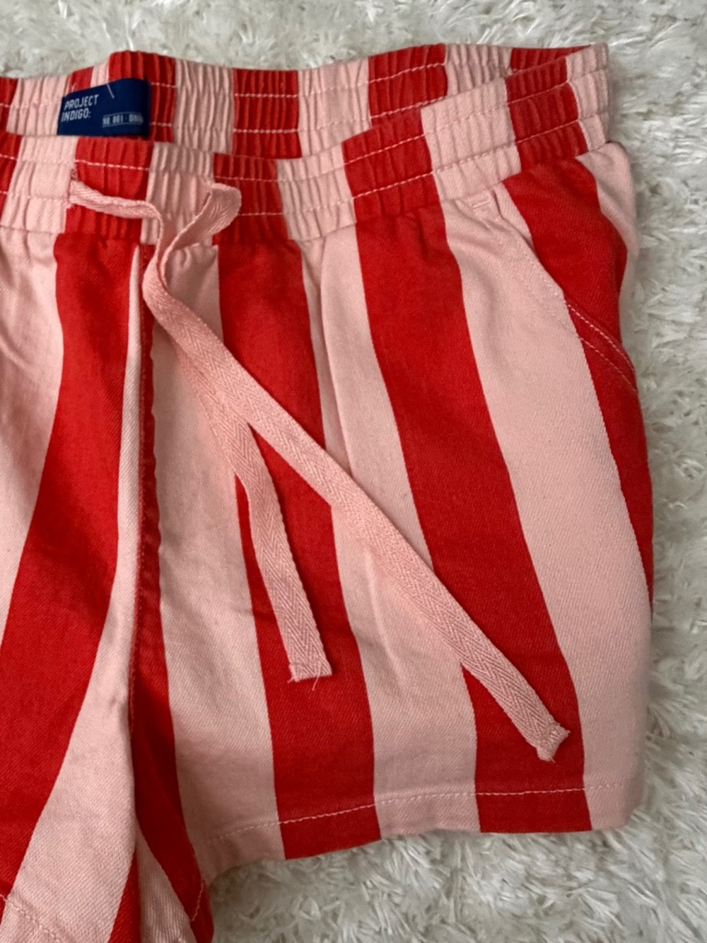 Beachy striped shorts